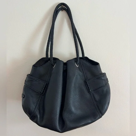 Cole Haan Pebbled Leather Shoulder Bag, Black - Picture 3 of 14